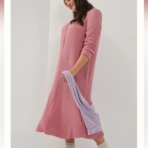 Anthropologie T.la Pink Sasha Maxi Dress